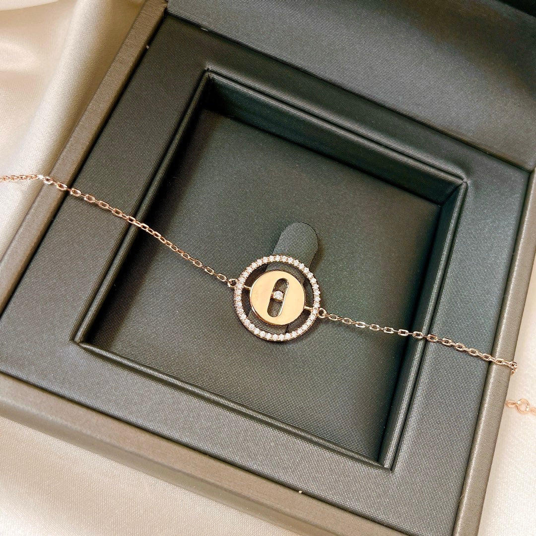 [Renovia Jewelry]LUCKY MOVE PAVED DIAMOND BRACELET