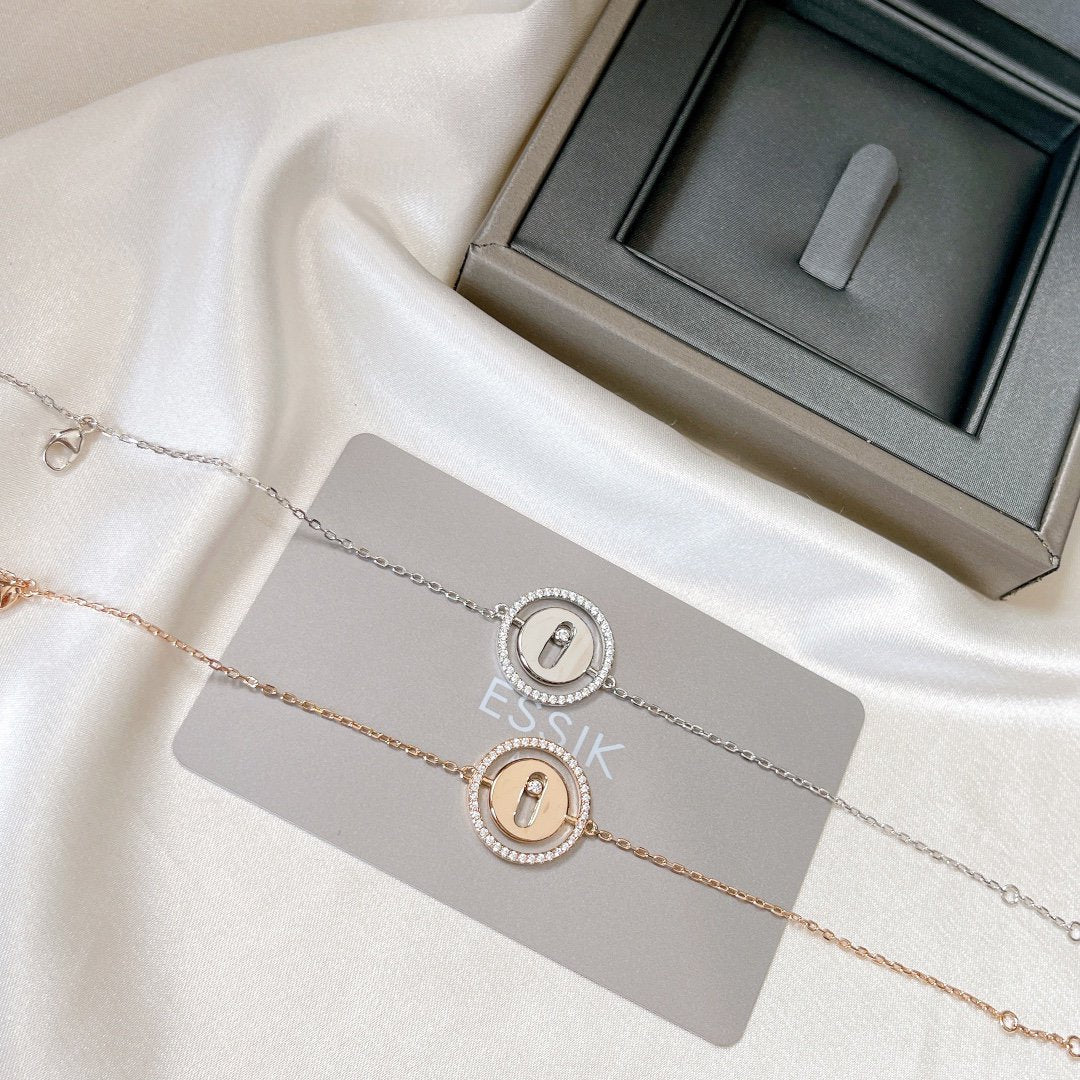 [Renovia Jewelry]LUCKY MOVE PAVED DIAMOND BRACELET