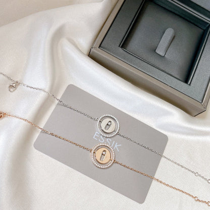 [Renovia Jewelry]LUCKY MOVE PAVED DIAMOND BRACELET