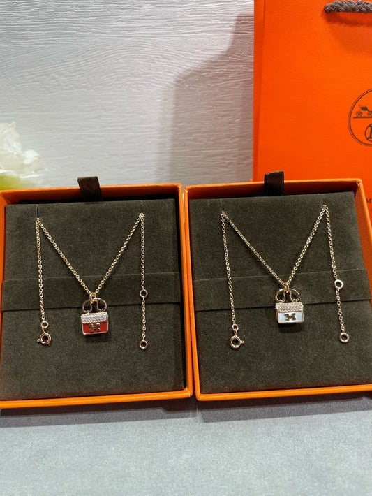 [Renovia Jewelry]H CIRCE MOISSANITE PENDANT NECKLACE GOLD