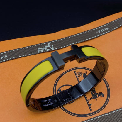 [Renovia Jewelry]CLIC HM SO BLACK YELLOW BRACELET
