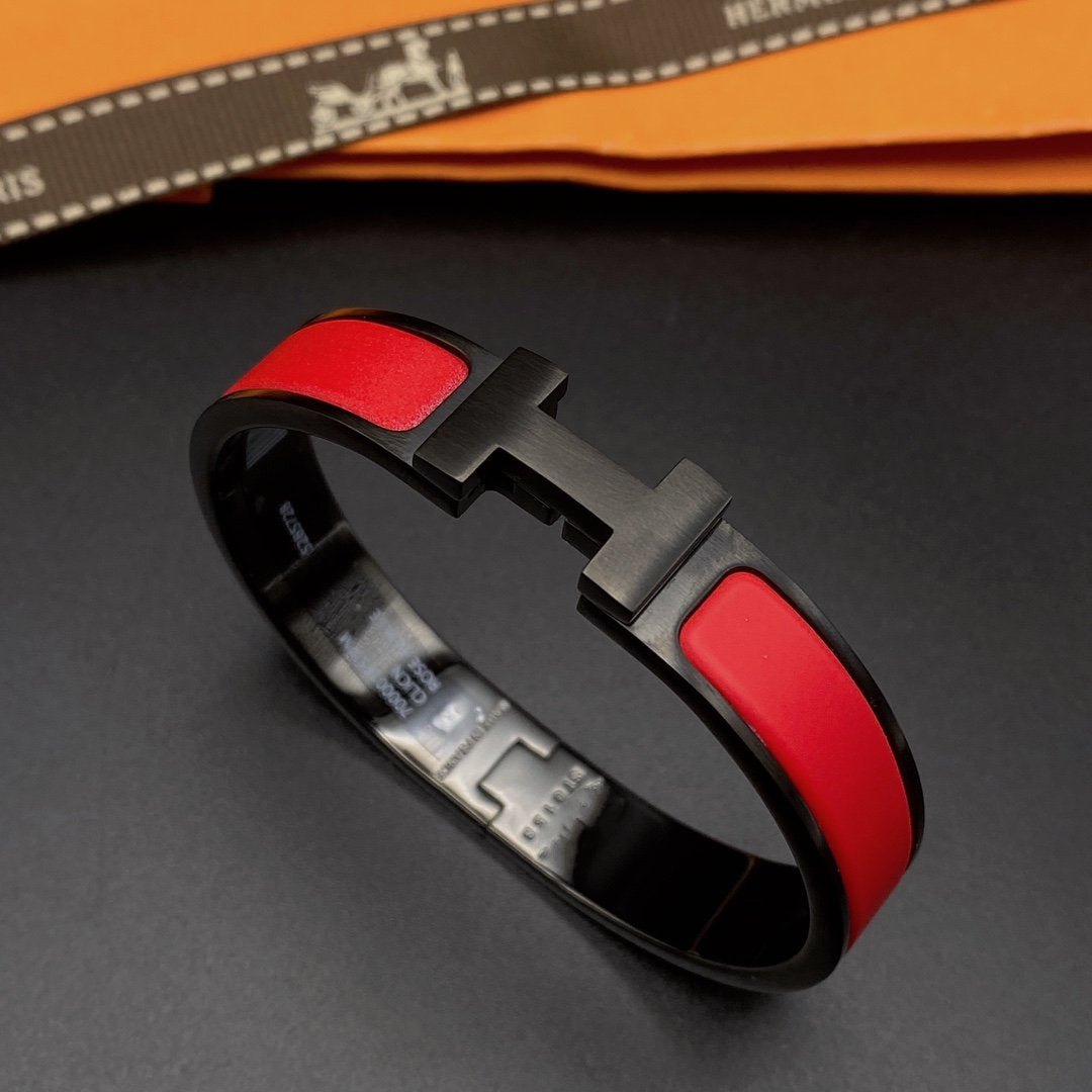 [Renovia Jewelry]CLIC HM SO BLACK RED BRACELET