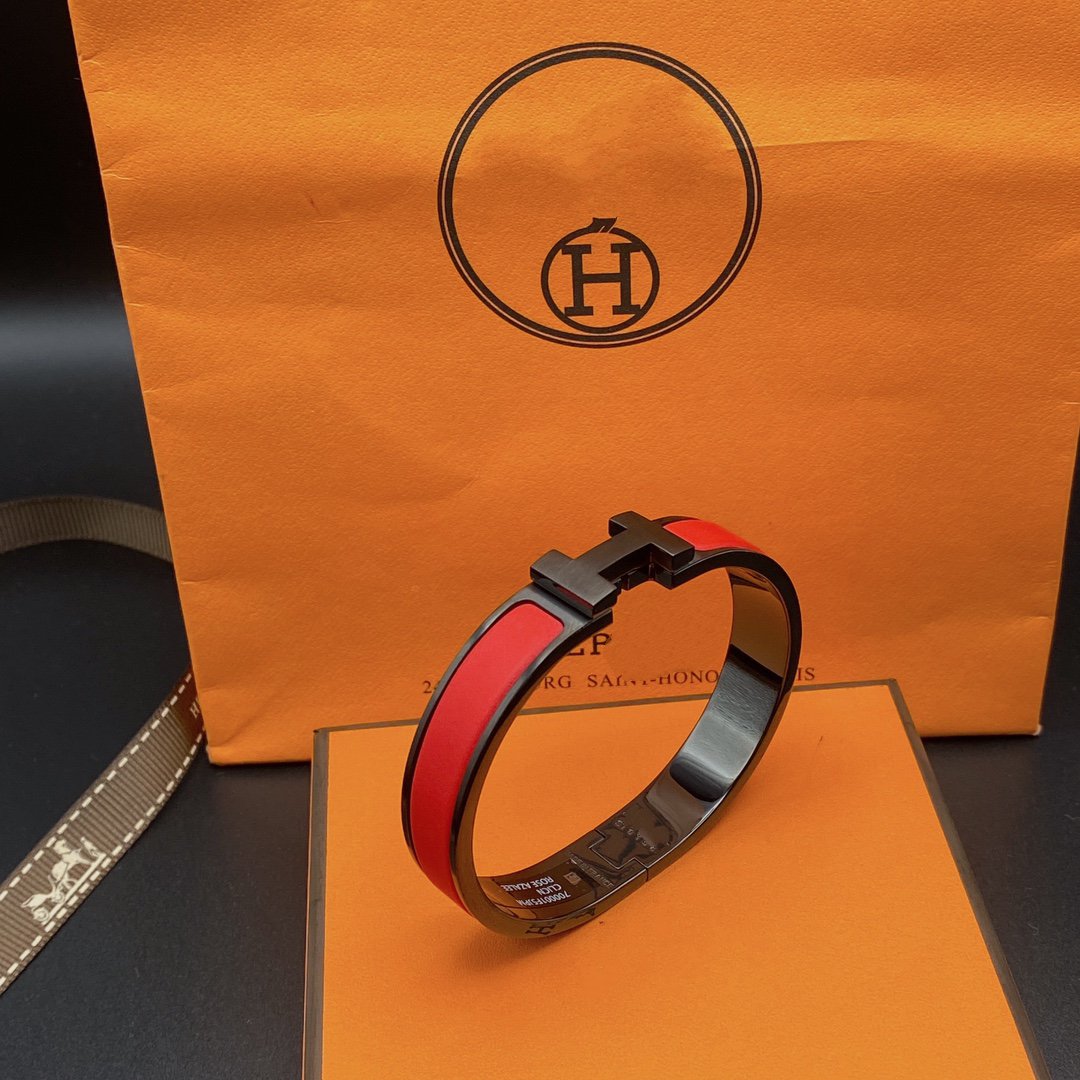 [Renovia Jewelry]CLIC HM SO BLACK RED BRACELET