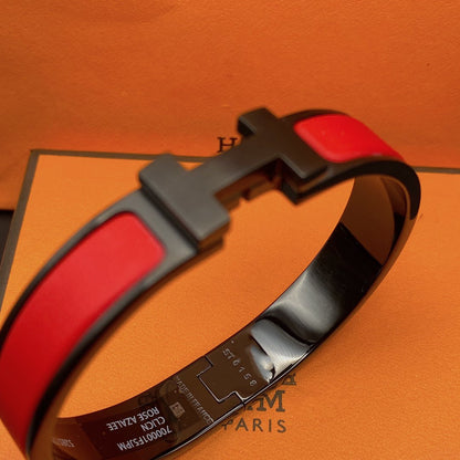 [Renovia Jewelry]CLIC HM SO BLACK RED BRACELET
