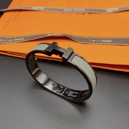 [Renovia Jewelry]CLIC HM SO BLACK GREY BRACELET