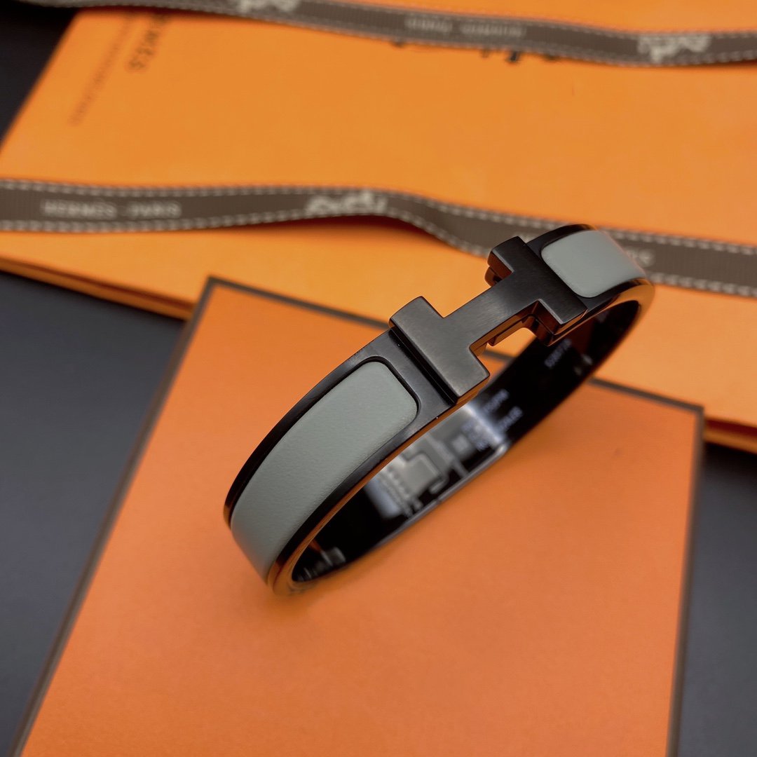 [Renovia Jewelry]CLIC HM SO BLACK GREY BRACELET