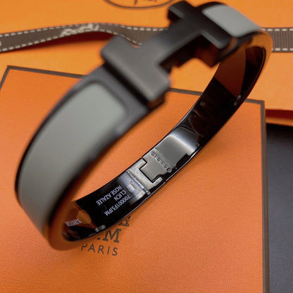 [Renovia Jewelry]CLIC HM SO BLACK GREY BRACELET