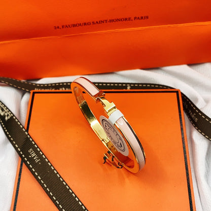 [Renovia Jewelry]CLASSIC HM CLIC  PINK 8MM ENAMEL BRACELET