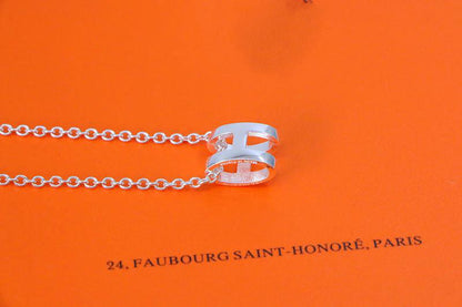 [Renovia Jewelry]HM NECKLACE H LETTER OVAL SERIES