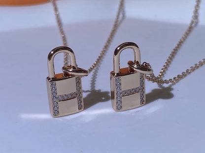 [Renovia Jewelry]HM ADVANCED NICHE LOCK HEAD NECKLACE DIAMONDS