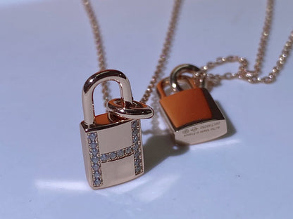 [Renovia Jewelry]HM ADVANCED NICHE LOCK HEAD NECKLACE DIAMONDS