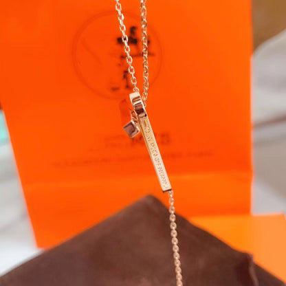 [Renovia Jewelry]HM NECKLACE PLATINUM ROSE GOLD DIAMOND