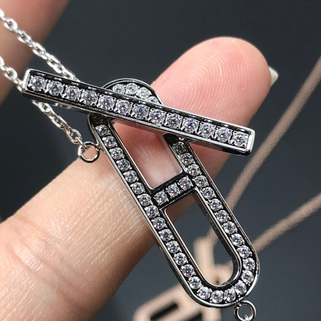 [Renovia Jewelry]HM NECKLACE PLATINUM ROSE GOLD DIAMOND