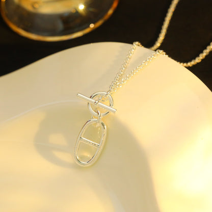 [Renovia Jewelry]HM CHAINE D'ANCRE PENDANT NECKLACE STERLING SILVER