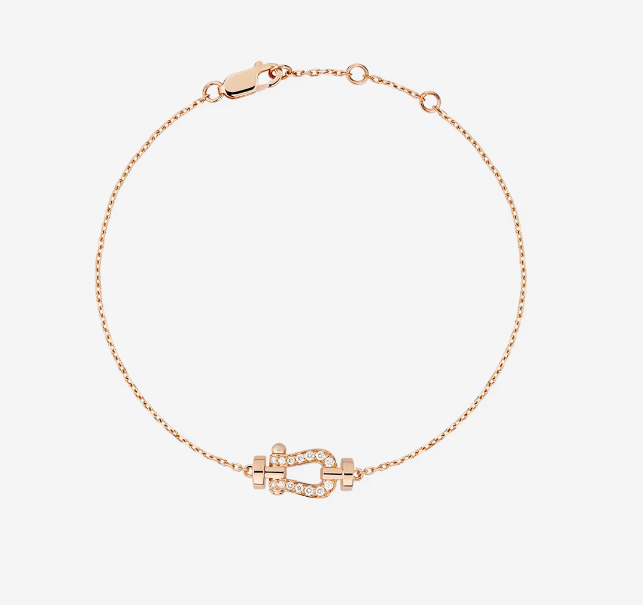 [Renovia Jewelry]FORCE 10 FULL DIAMOND BUCKLE CHAIN LINK MINI MODEL