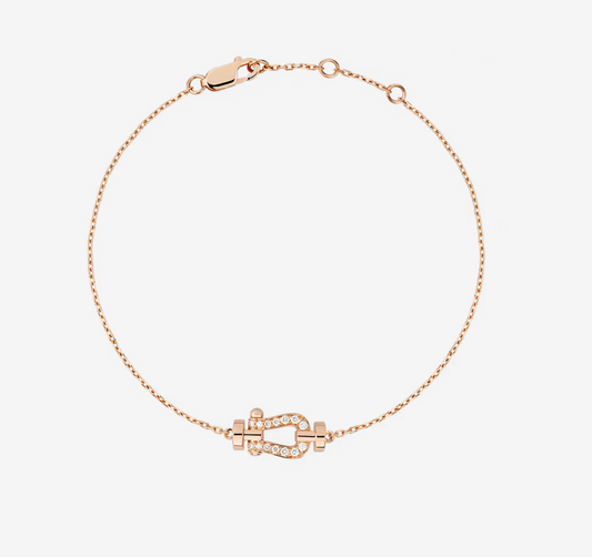 [Renovia Jewelry]FORCE 10 FULL DIAMOND BUCKLE CHAIN LINK MINI MODEL