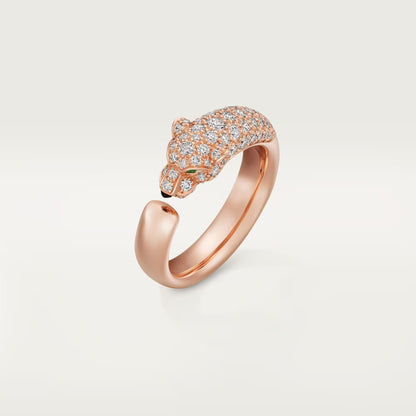 [Renovia Jewelry]PANTHERE HALF DIAMOND SMALL RING