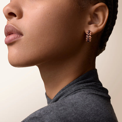 [Renovia Jewelry]CLASH 7.9MM AGATE CHALCEDONY EARRINGS