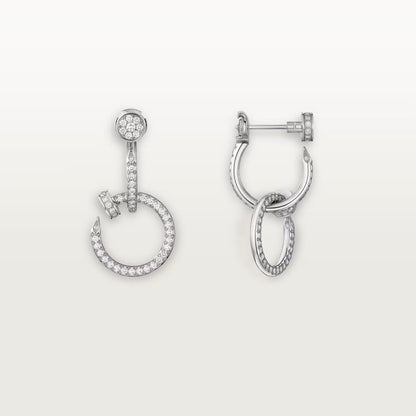 [Renovia Jewelry]JUSTE FULL DIAMOND DOUBLE EARRINGS