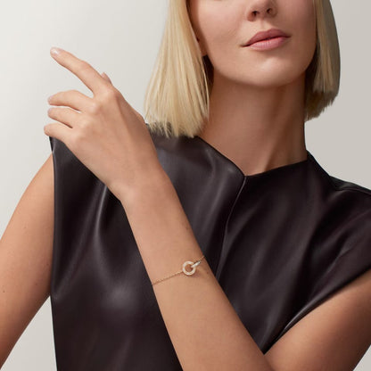 [Renovia Jewelry]LOVE DOUBLE RING FULL DIAMOND BRACELET