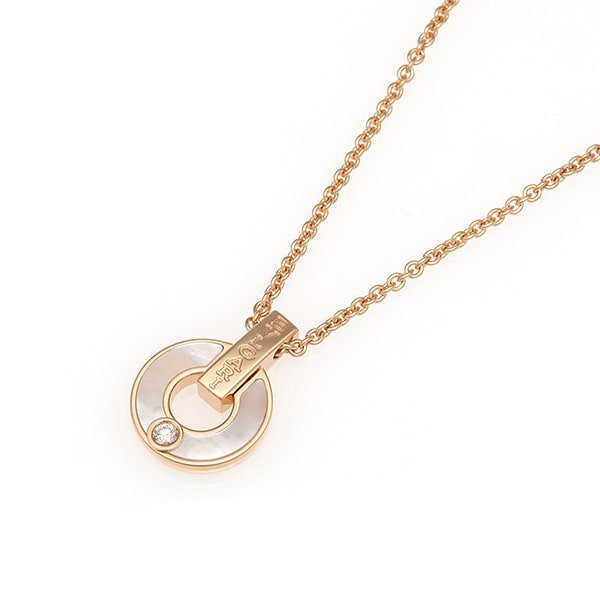 [Renovia Jewelry]GARI NECKLACE PINK GOLD MOP