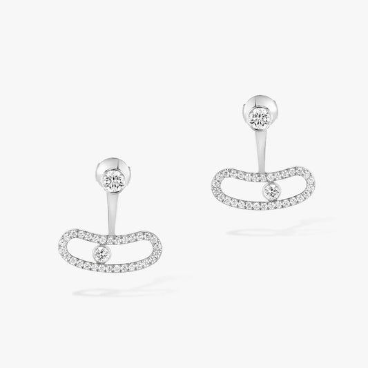 [Renovia Jewelry]MOVE UNO SILVER DIAMOND EARRINGS