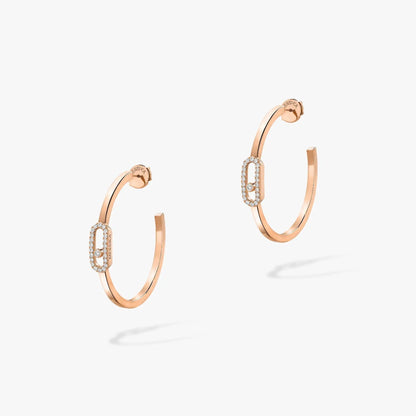 [Renovia Jewelry]CREOLES MOVE UNO PM DIAMOND EARRINGS