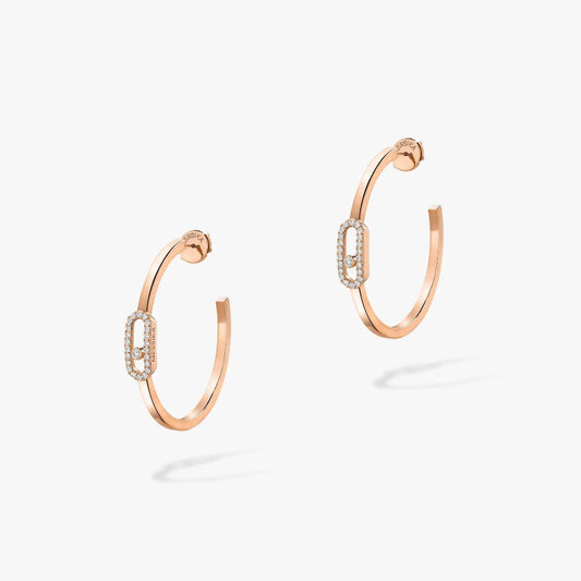[Renovia Jewelry]CREOLES MOVE UNO PM DIAMOND EARRINGS