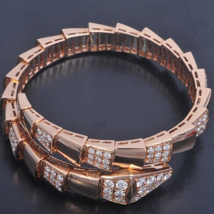 [Renovia Jewelry]SERPENTI BRACELET PINK GOLD DIAMOND