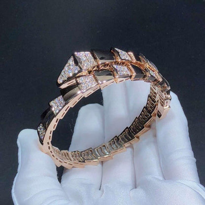 [Renovia Jewelry]SERPENTI WIDE BRACELET PINK GOLD DIAMOND