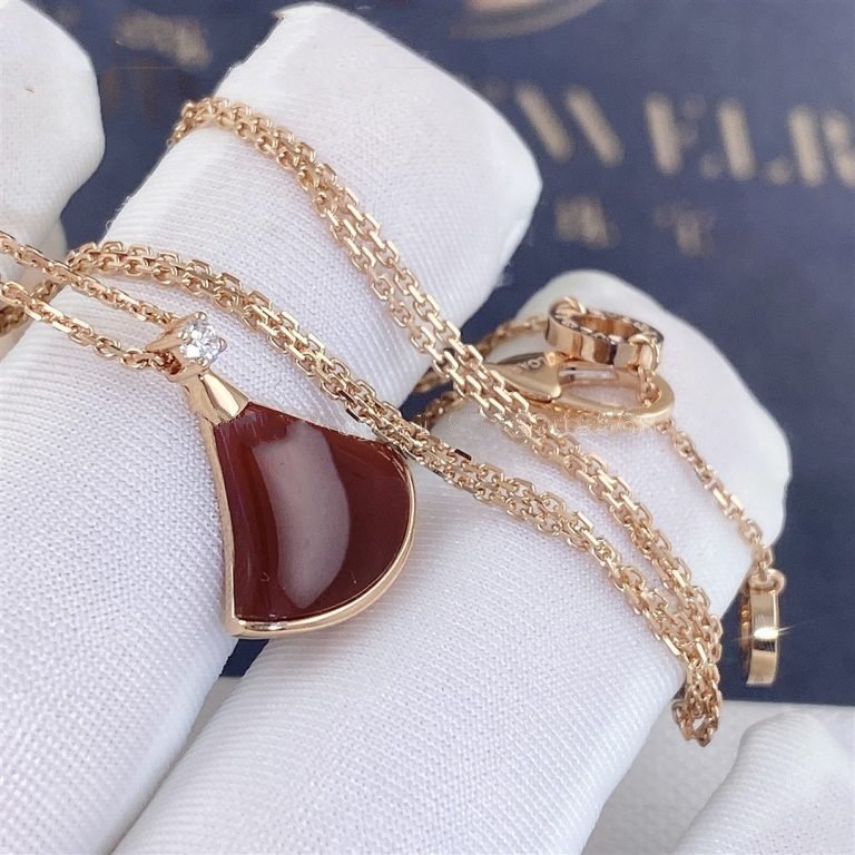 [Renovia Jewelry]DREAM NECKLACE CARNELIAN 1 DIAMOND