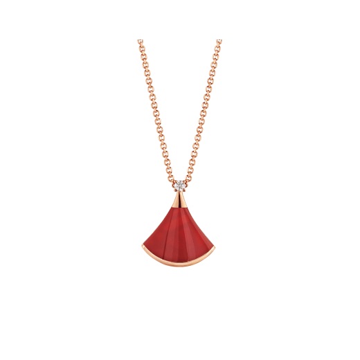 [Renovia Jewelry]DREAM NECKLACE CARNELIAN 1 DIAMOND