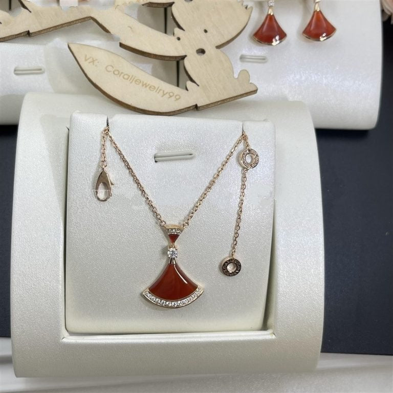 [Renovia Jewelry]DREAM NECKLACE CARNELIAN DIAMOND