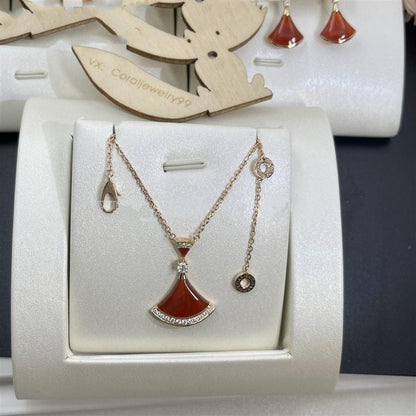 [Renovia Jewelry]DREAM NECKLACE CARNELIAN DIAMOND