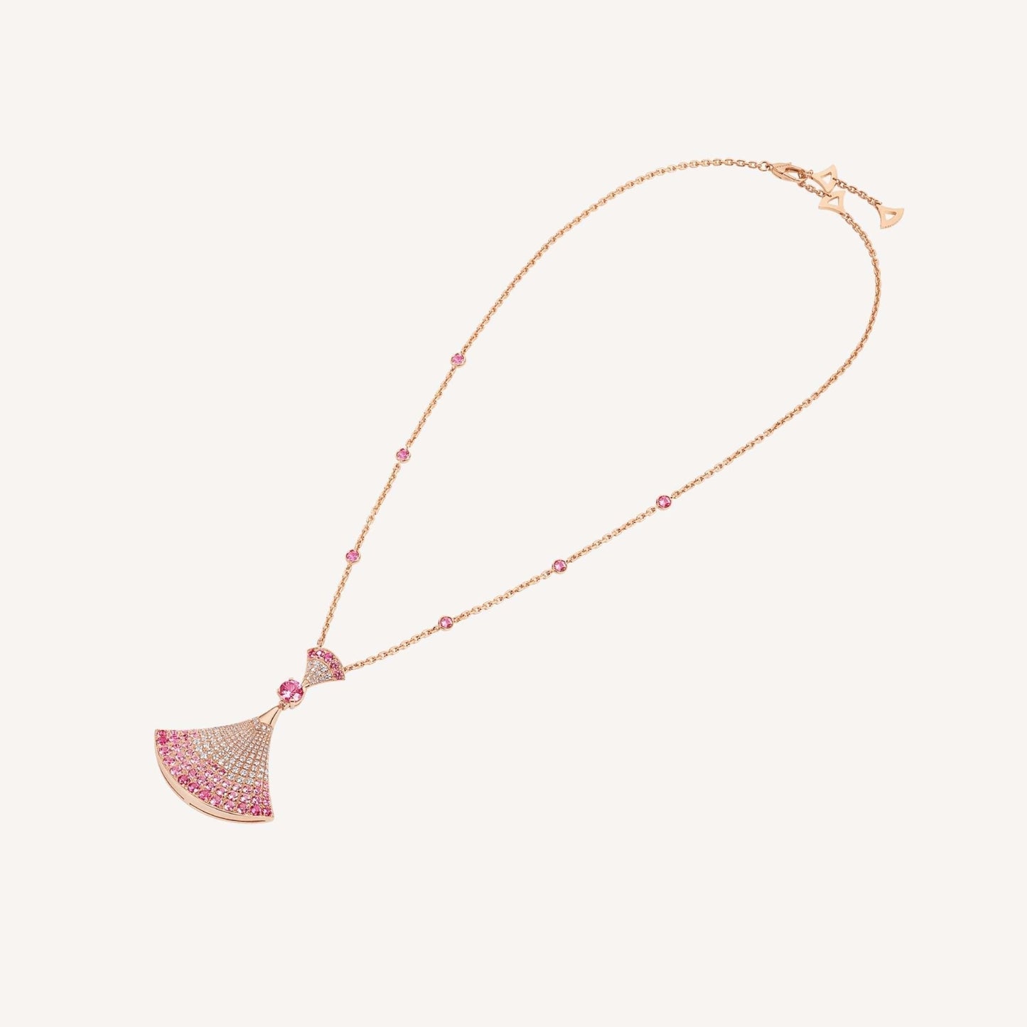 [Renovia Jewelry]DREAM NECKLACK DIAMOND PINK GOLD