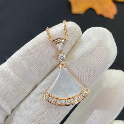 [Renovia Jewelry]DREAM NECKLACE MOP PINK GOLD DIAMOND