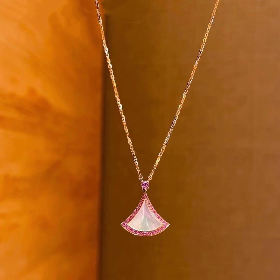 [Renovia Jewelry]DREAM NECKLACE MOP DIAMOND PINK