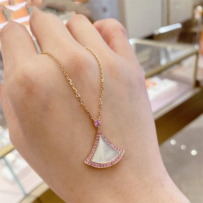 [Renovia Jewelry]DREAM NECKLACE MOP DIAMOND PINK