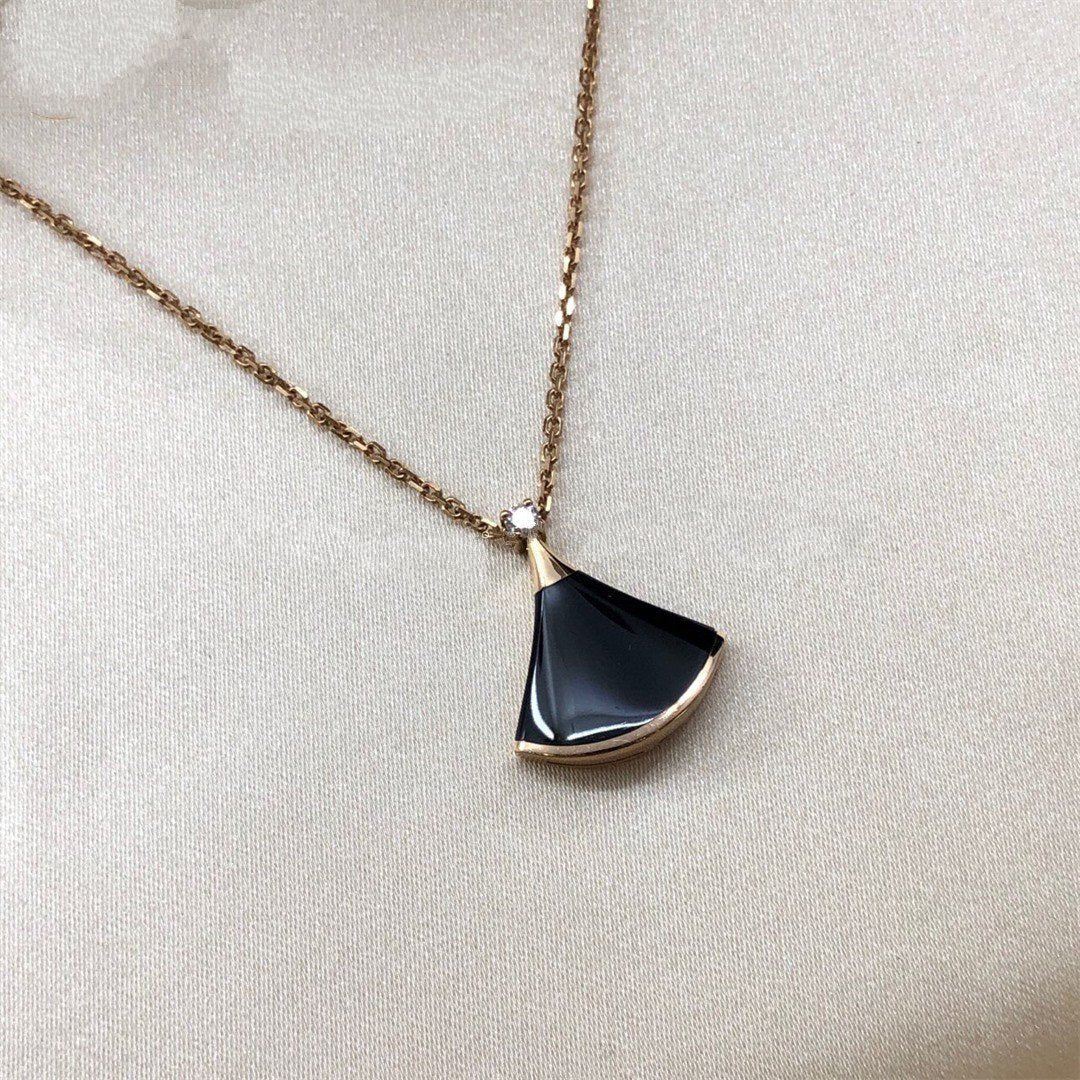 [Renovia Jewelry]DREAM NECKLACE ONYX 1 DIAMOND