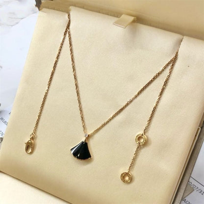 [Renovia Jewelry]DREAM NECKLACE ONYX 1 DIAMOND