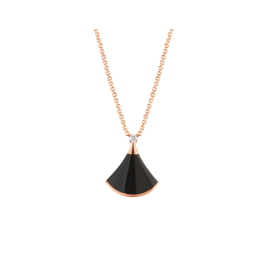 [Renovia Jewelry]DREAM NECKLACE ONYX 1 DIAMOND