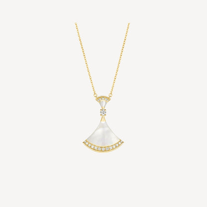 [Renovia Jewelry]DREAM NECKLACE MOP GOLD DIAMOND