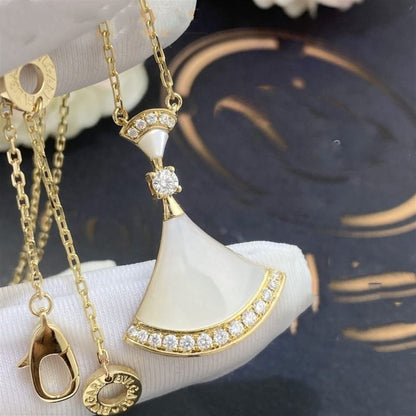 [Renovia Jewelry]DREAM NECKLACE MOP GOLD DIAMOND