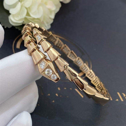 [Renovia Jewelry]SERPENTI BRACELET DIAMONDS PINK GOLD