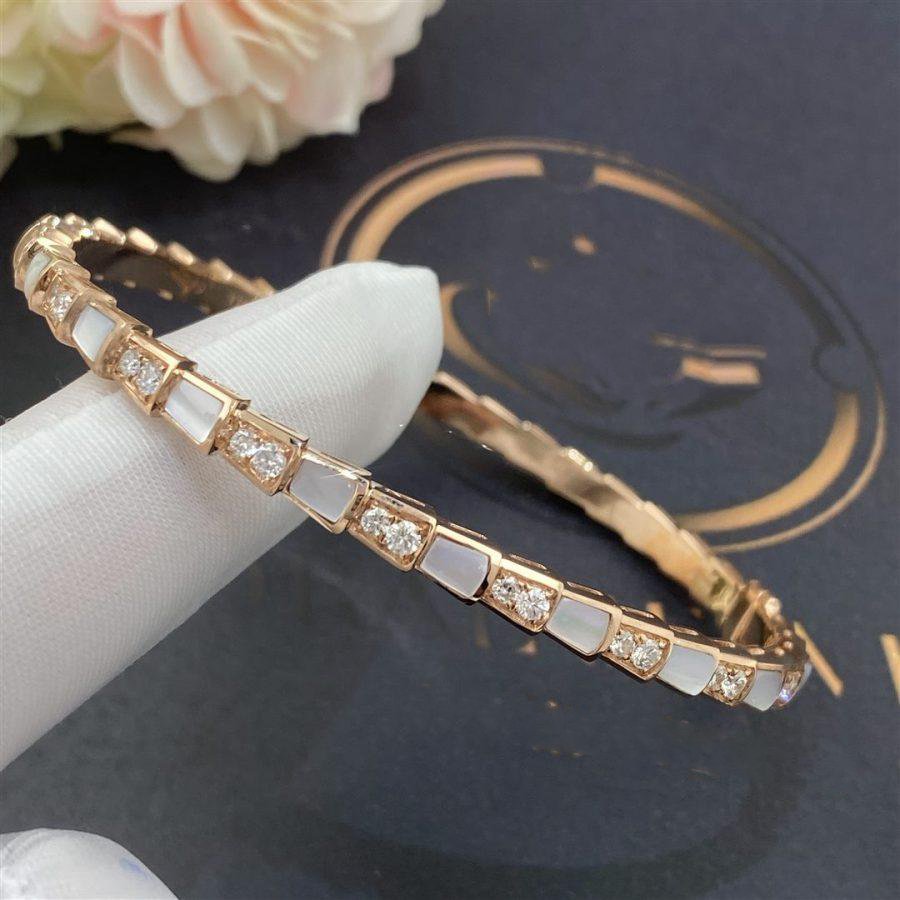 [Renovia Jewelry]SERPENTI BRACELET PINK GOLD MOP DIAMOND
