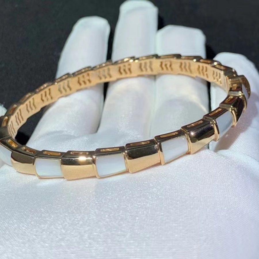 [Renovia Jewelry]SERPENTI BRACELET PINK GOLD MOP