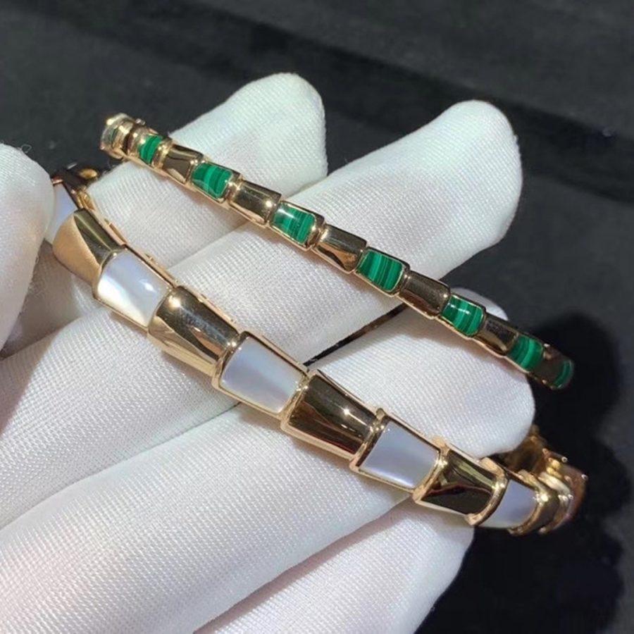 [Renovia Jewelry]SERPENTI BRACELET PINK GOLD MOP