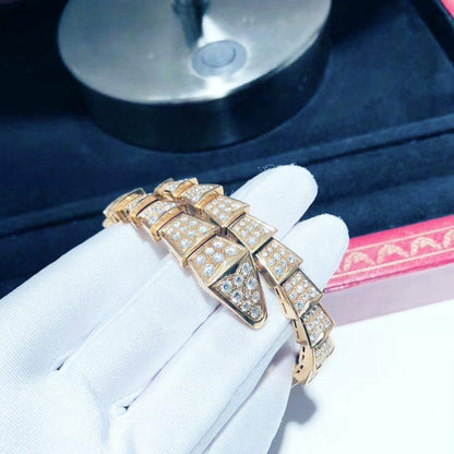 [Renovia Jewelry]SERPENTI BRACELET 8MM PINK GOLD DIAMOND