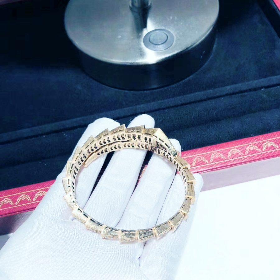 [Renovia Jewelry]SERPENTI BRACELET 8MM PINK GOLD DIAMOND