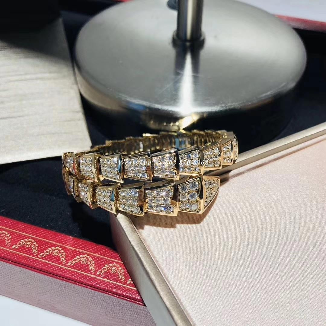 [Renovia Jewelry]SERPENTI BRACELET 8MM GOLD DIAMOND